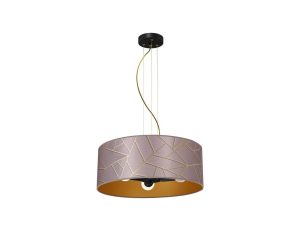 Lampa wisząca ZIGGY PINK Gold/Pink 3xE27 MLP7591 Milagro