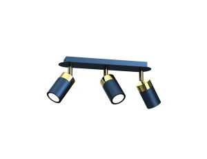 Lampa sufitowa JOKER NAVY BLUE/GOLD 3xGU10 MLP7724 Milagro
