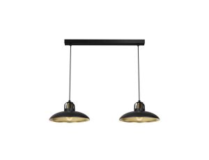 Lampa wisząca FELIX BLACK/GOLD 2xE27 MLP8907 Milagro