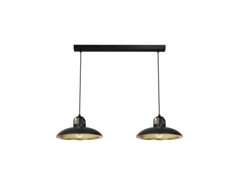 Lampa wisząca FELIX BLACK/GOLD 2xE27 MLP8907 Milagro