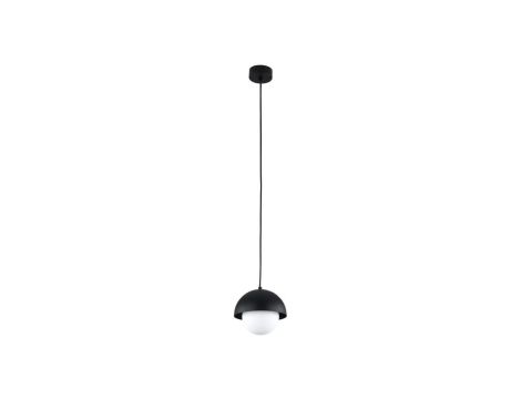 Lampa wisząca BONO czarna z szklanym mlecznym kloszem 10215 TK Lighting