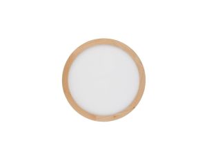 Lampa sufitowa okrągła z drewnianą obwódką zmienna barwa średnica 40cm AQUA WOOD BUK 400 36W LED 18011 TK Lighting