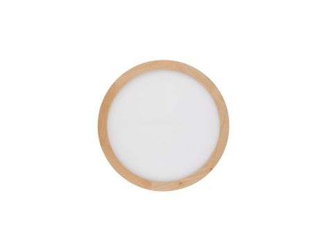 Lampa sufitowa okrągła z drewnianą obwódką zmienna barwa średnica 40cm AQUA WOOD BUK 400 36W LED 18011 TK Lighting
