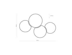 Kinkiet MESTRE, ozdobny szklany klosz na E27 biały K-3711 Kaja Lighting