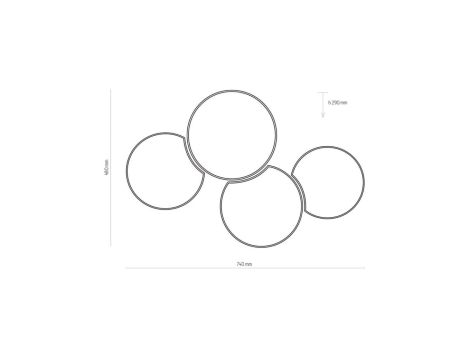 Kinkiet MESTRE, ozdobny szklany klosz na E27 biały K-3711 Kaja Lighting
