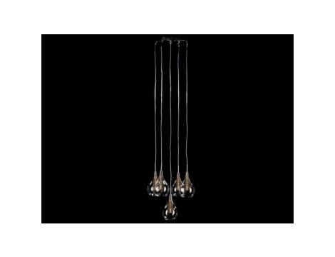 Lampa sufitowa SALVA czarna na GU10 reflektorki K-8002/3 BK Kaja Lighting