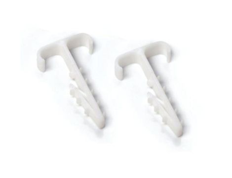 UCHWYT WBIJANY DO MOCOWANIA PRZEWODÓW PŁASKICH, PODWÓJNY UWT-2 (100szt.)