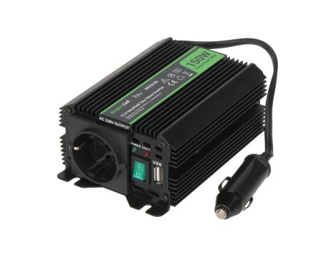 Przetwornica napięcia DC/AC 12V / 230V 150W (300W) INVGC06-GC