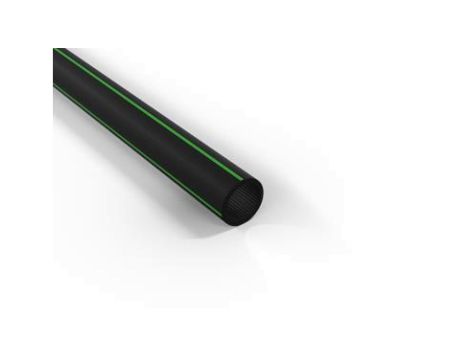 Rura gładkościenna światłowodowa QRGS (OPTO) 40/3,7 40mm czarna z zielonym paskiem, w kręgu 250m – 100403725034