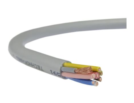 Przewód sterowniczy LIYY 300/300V 8x0,14 szary linka Technokabel 100m