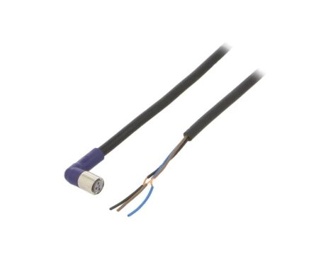 XS3FLM8PVC3A5M Przewód przyłączeniowy o długości 5m, gwincie M8, liczbie pinów 3, maksymalnym prądzie 0,5A