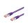 S/FTP6-CU-075VI Patch cord S/FTP 6 linka Cu LSZH fioletowy 7,5m 28AWG