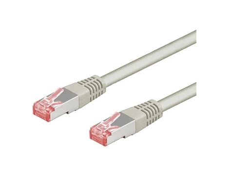 S/FTP6A-CU-100GY Patch cord S/FTP 6a linka Cu LSZH szary 10m 27AWG