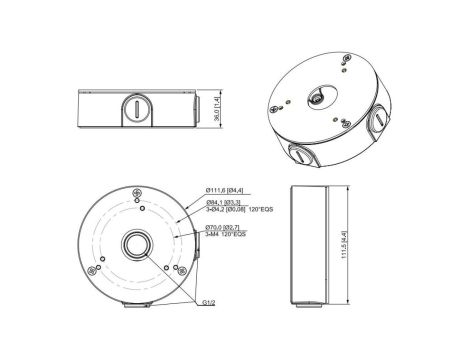 Uchwyt - adapter do kamer DAHUA PFA13G