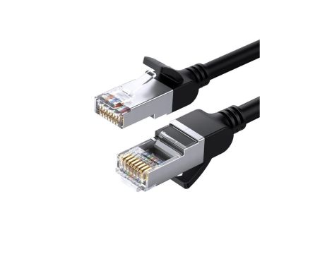 Kabel Ugreen NW101 50191 Ethernet Cat 6 U/UTP okrągły 1m - czarny