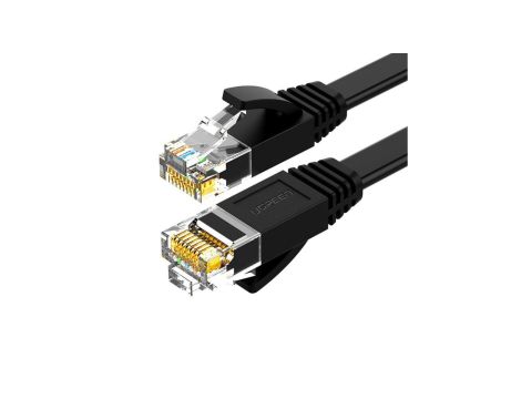 Kabel Ugreen NW102 50179 płaski sieciowy LAN Ethernet Cat. 6 12m - czarny