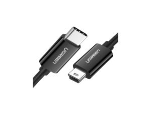 Kabel Ugreen US242 USB-C (męski) / mini USB (męski) 1 m - czarny