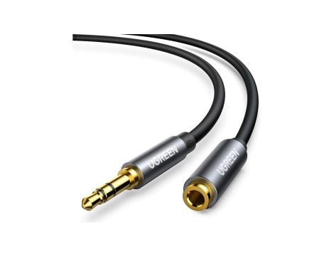 Kabel Ugreen AV118 10538 mini jack 3,5 mm (męski) / mini jack 3,5 mm (żeński) 5m - srebrny