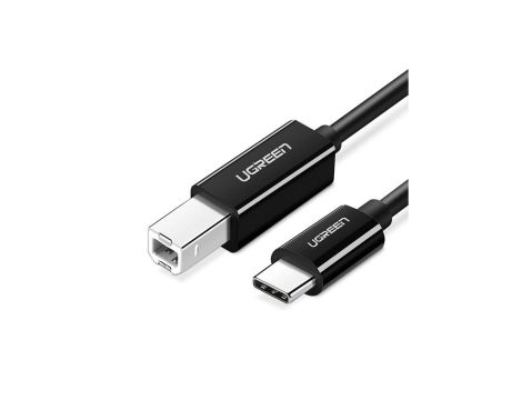 Kabel Ugreen US370 45106 do drukarki USB-C / USB-B 2m - czarny