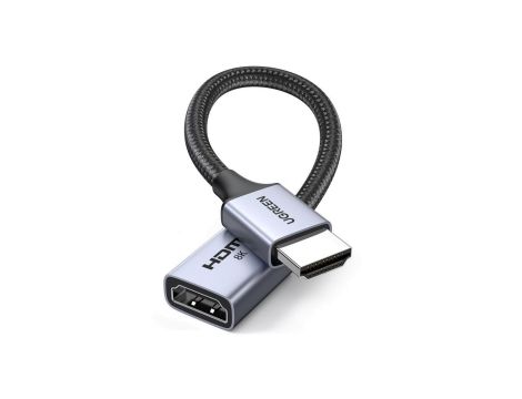 Kabel Ugreen HD165 HDMI (męski) / HDMI (żeński) 8K 0.15m - szary