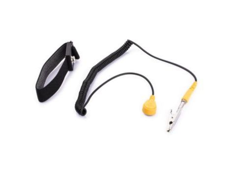 Opaska antystatyczna na nadgarstek z przewodem, 10mm Tak, dł. przewodu 1.5m, RS PRO Wielorazowe Pojedynczy przewód 35g