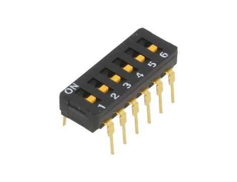 Przełącznik DIP-SWITCH ON-OFF 0,03A/30VDC A6D-6100