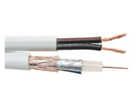 Kabel koncentryczny CCTV K-60+2x0.50 /200m/