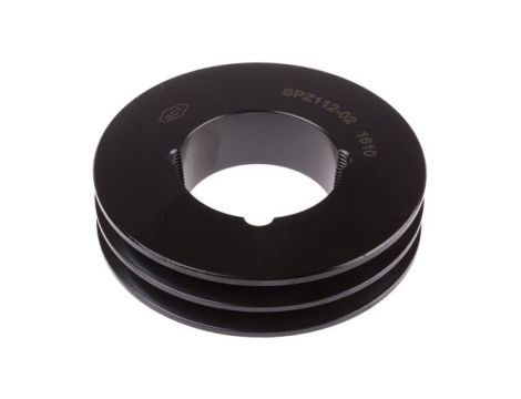 Krążek, śr. całkowita: 116mm, śr. otworu: 42mm, l. rowków: 2, Żeliwo, stal