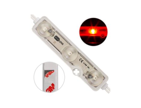 Moduł 3xLED SMD 0,72W czerwony
