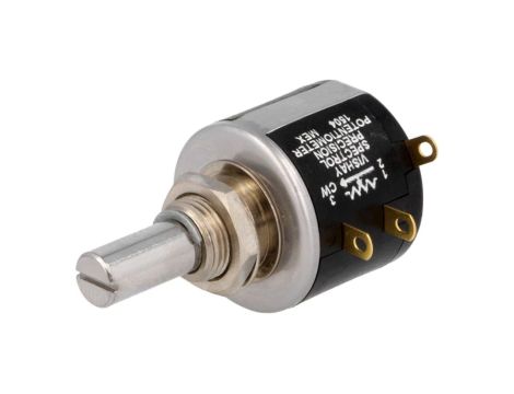 534-5K Potencjometr osiowy wieloobrotowy 5k 2W 5 6,35mm drutowy