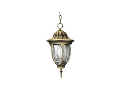 LAMPA OGRODOWA wisząca FLORENCJA 1xE27 IP43 GOLDLUX (Polux) PATYNA