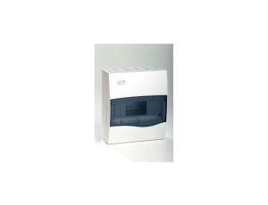 IP40 Rozdzielnica modułowa 1x8 COMBI natynkowa (drzwi transparentne) PE+N