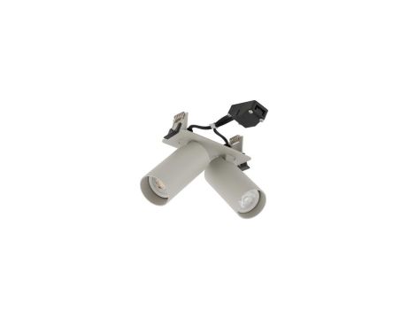 Lampa podtynkowa z ruchomymi spotami FOURTY SURFACE szary 2xGU10 11444 Nowodvorski