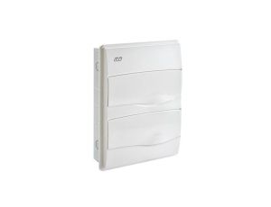 IP40 Rozdzielnica modułowa 2x12 ORO podtynkowa (drzwi białe) PE+N
