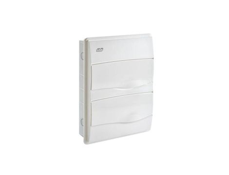 IP40 Rozdzielnica modułowa 2x12 ORO podtynkowa (drzwi białe) PE+N