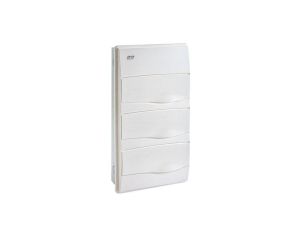 IP40 Rozdzielnica modułowa 3x12 ORO podtynkowa (drzwi białe) PE+N