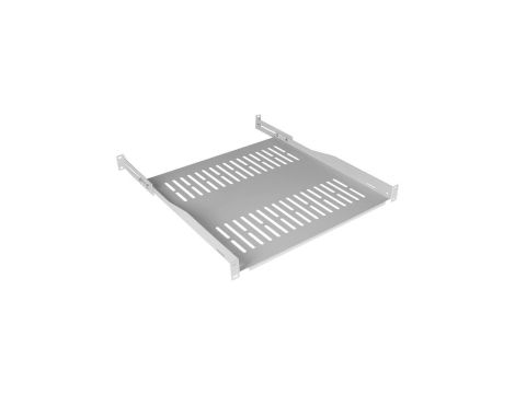 Półka regulowana do szafy RACK 19 1U 350mm (450mm) szara NEKU