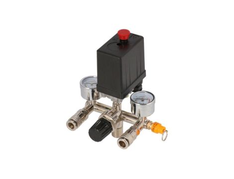 REDUKTOR+WŁĄCZNIK CIŚNIENIOWY+2 ZŁĄCZA 230V 10 BAR