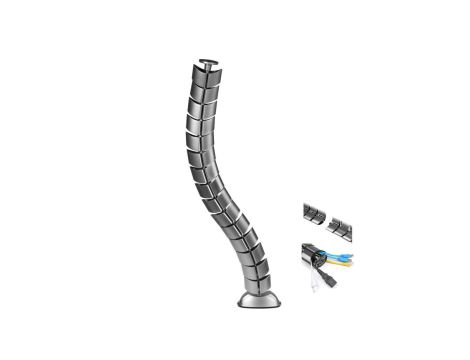 Organizator maskownica kabli do biurka Maclean MC-768 S srebrna 75cm MC-768