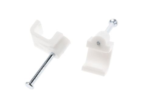 Spinka do kabli Prostokątna obejma do kabli, materiał: PE, 9.3 x 8 x 8mm, RS PRO