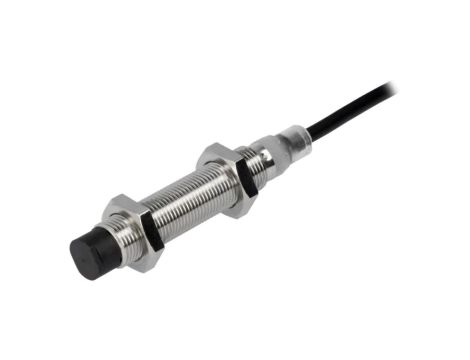 E2BM12LN08WPB12M Czujnik indukcyjny o zasięgu 08mm, konfiguracji wyjścia PNP / NO, napięciu zasilania 1030VDC, obudowie M12
