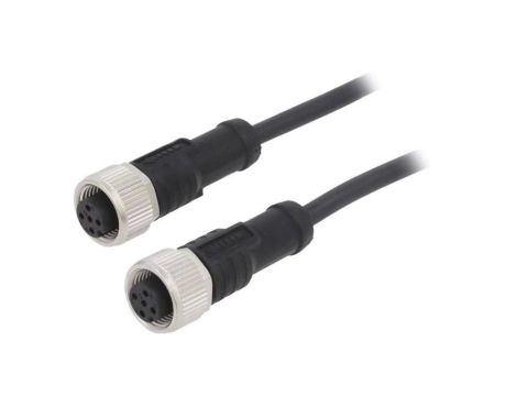 Kabel do czujników/automatyki 5-PIN M12-M12 2m wtyk wtyk M12A05FL-12AFL-SB002