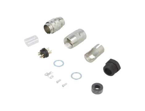 C091-31H0051012 Złącze M16 wtyk męski lutowanie na przewód 5PIN 5A 300V