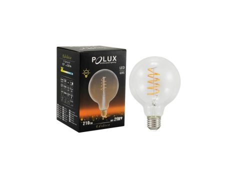 Żarówka LED E27 G95 4W = 21W 210lm 2200K Ciepła 360 Filament GOLDLUX