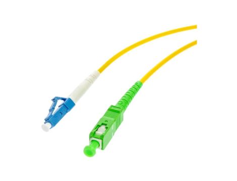 PATCHCORD ŚWIATŁOWODOWY SM 1M SIMPLEX 9/125, SC/APC-LC/UPC 3.0MM