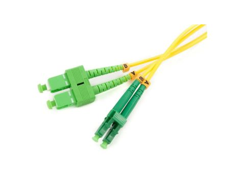 PATCHCORD ŚWIATŁOWODOWY SM 3M DUPLEX 9/125, SC/APC-LC/APC