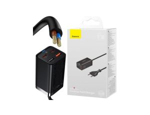 ŁADOWARKA SIECIOWA Baseus GaN 3 Pro Desktop Charger CCGP040101 65W 2x USB-A 2x USB-C PD 3.0 QC 4.0