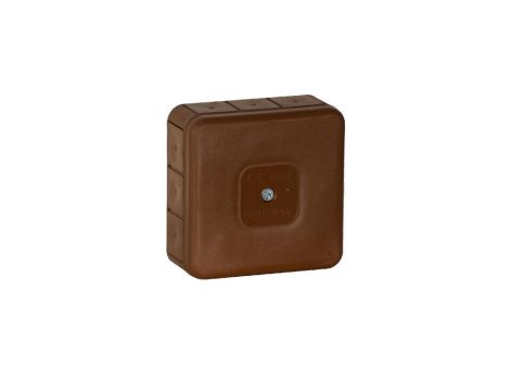 Puszka natynkowa pusta 12 wlotów VIPLAST VP-31 BRĄZOWA IP55 85x85x37mm 031-02