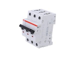 S203-B32 Wyłącznik nadprądowy, 230/400VAC, Prąd znamionowy: 32A, 3-biegunowy, 6kA, szczelność IP20