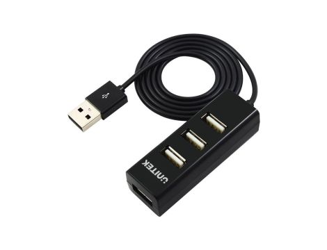 Hub 4x USB 2.0 mini - czarny Unitek Y-2140
